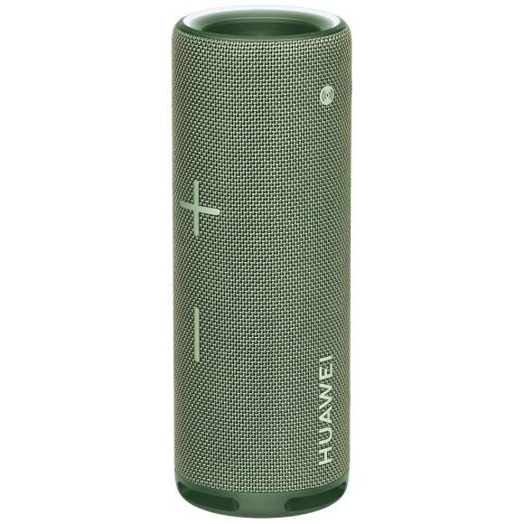 Der Huawei Sound Joy, zylinderförmig, stehend, in Tarngrün 
