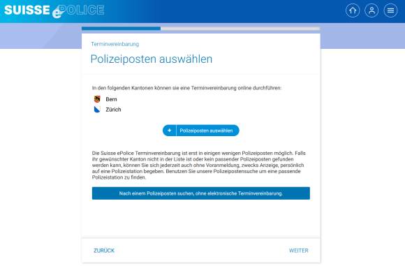 Terminvereinbarung auf der Webseite