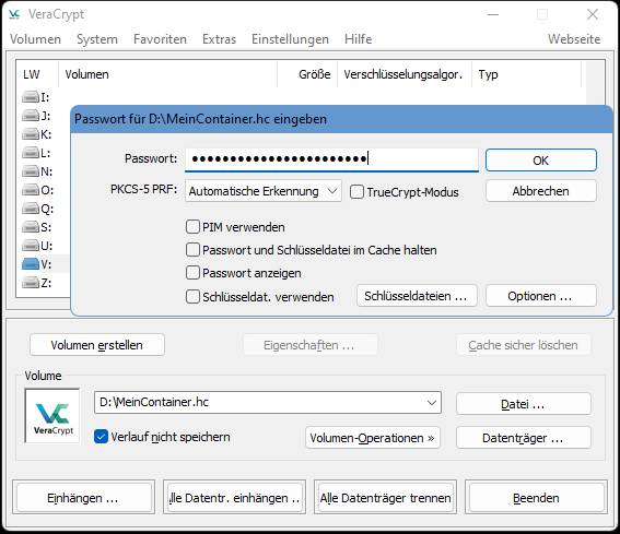 Öffnen Sie Ihren Container Container öffnen