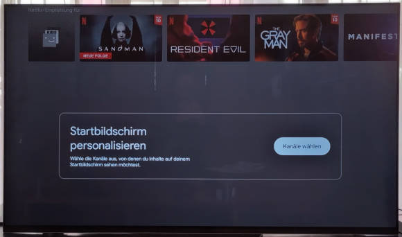 Grosser Button: Startbildschirm personalisieren