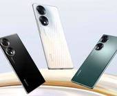 Das Honor 70 in Schwarz, Weiss und dunklem Mintgrün