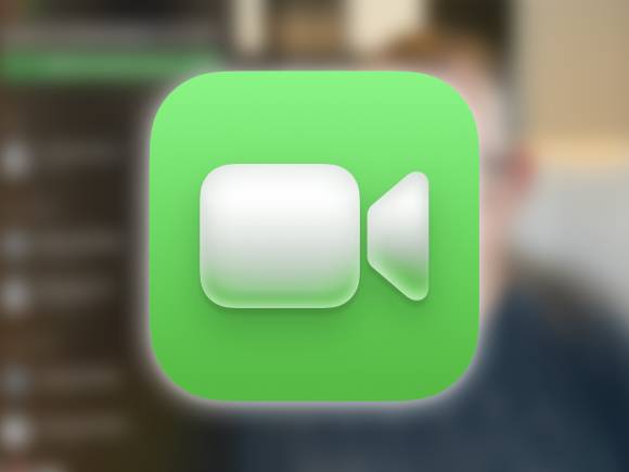 Die Effekte funktionieren nicht nur in Face Time, sondern in allen Video-Chat-Programmen Im unscharfen Hintergrund ist das Fenster der Software Face Time zu sehen; der Vordergrund wird von seinem Programmsymbol dominiert