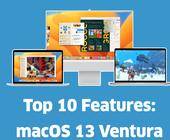Banner zu MacOS 13 Ventura zeigt verschiedene Macs