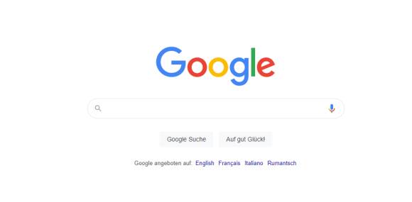 Screenshot der Google-Suche auf dem Desktop 