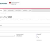 Prämienrechner 2023 des Bundes