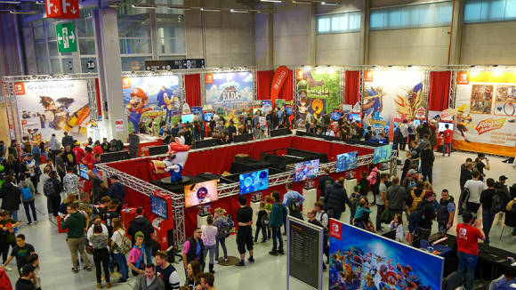 Besucherandrang am Nintendo-Stand