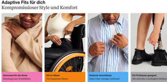 Detail-Ansicht des adaptiven Sortiments