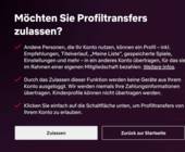 Netflix-Screenshot mit Infos über den Profiltransfer