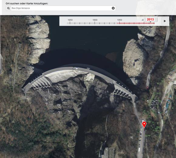 Bild aus dem Geo-Portal zum Verzasca-Staudamm