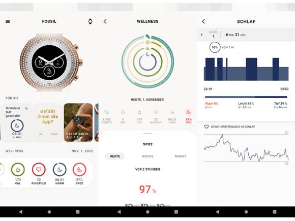 Einige Einstellungen und Bedienelemente in der Smartphone-App