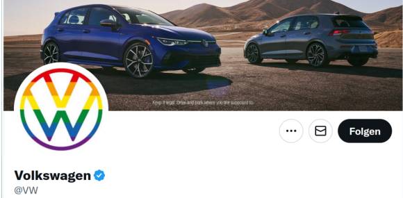 Twitter-Account von VW 