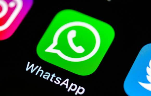 WhatsApp App-Verknüpfung auf einem Smartphone 