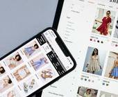 Shein-App auf Laptop und Smartphone