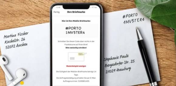 Mobile Briefmarke 