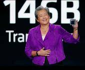 Lisa Su, AMD-CEO, präsentiert den Prozessor Instinct MI300