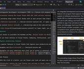 Markdown-Bearbeitung in Visual Studio 2022 v17.5: Die Markdown-Vorschau ist auf der rechten Seite geöffnet.