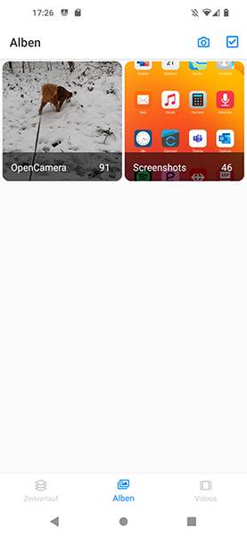 Die Galerie des Murena One Galerie-App