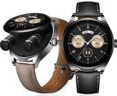 Die Huawei Watch Buds in der aufgeklappten Smartwatch