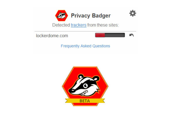 Screenshot Privacy Badger 