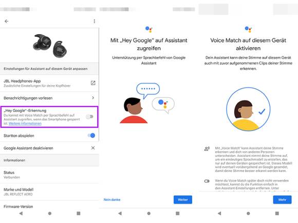 Google-Assistant-Einstellungen