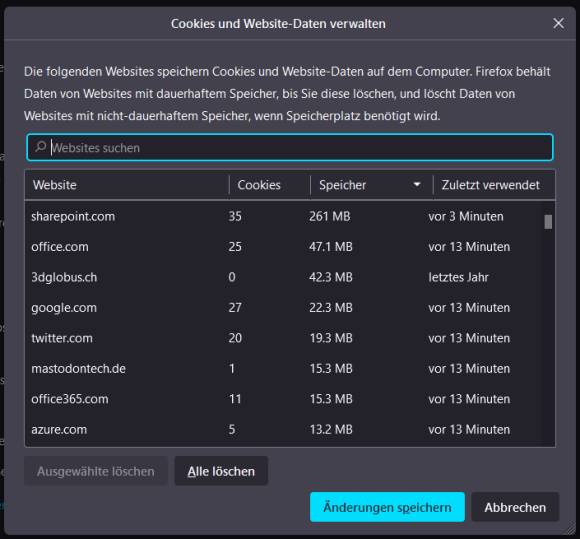 Jetzt zeigt Firefox wieder die richtigen Zeitangaben