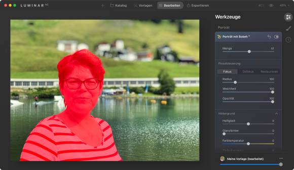 Screenshot der Anwendung Luminar Neo