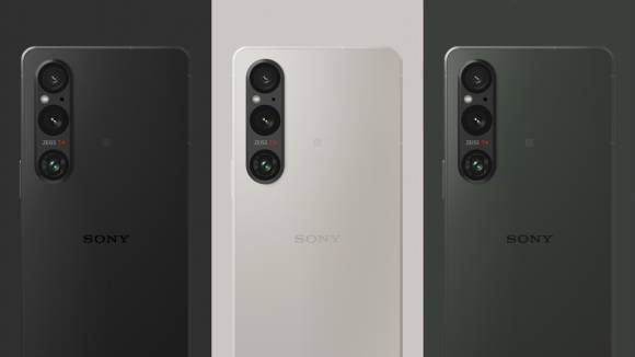 Das Sony Xperia 1 Mark 5 in Schwarz, Platinsilber und Olivgrün 