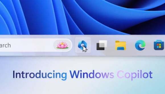 Taskleiste mit Verknüpfung zu Windows-Copilot 