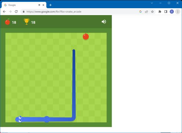 Das Google Snake-Spiel