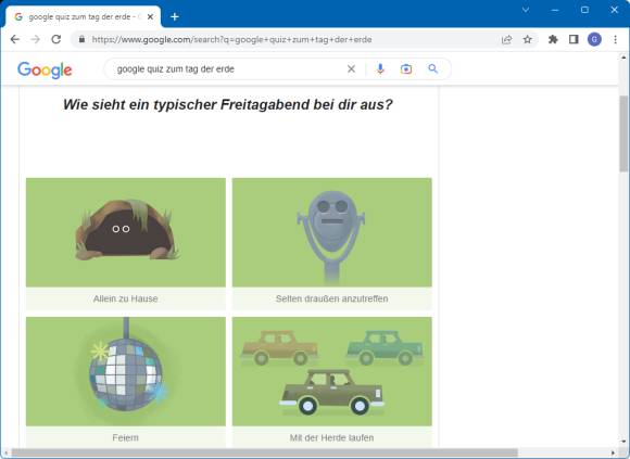 Google-Quiz: Welches Tier bist du?