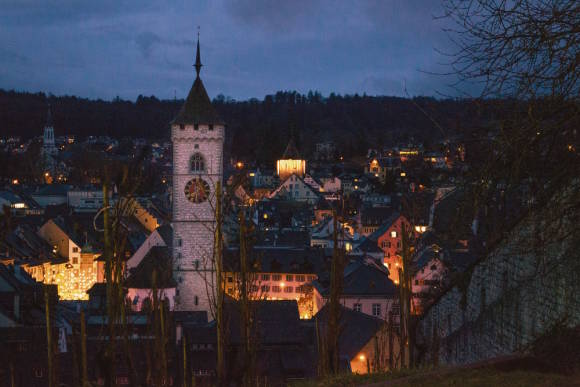 Abendstimmung einer Stadt