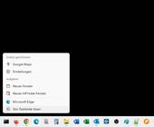 Screenshot zeigt das Kontextmenü einer Taskleisten-Verknüpfung