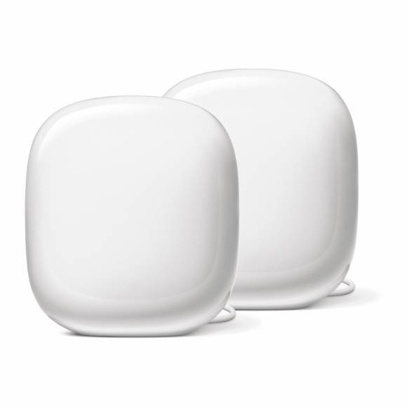 Zwei Google WiFi Nest Pro in Weiss
