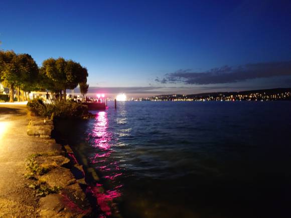 Nachtaufnahme Zürichsee