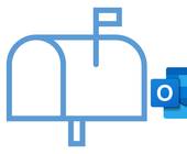 Ein Mailbox-Symbol und das Outlook-Logo