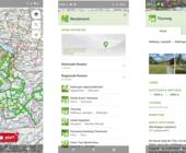 Schweiz-Mobil-App mit Sommerwanderkarten
