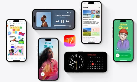 Mehrere iPhones mit verschiedenen Apps 