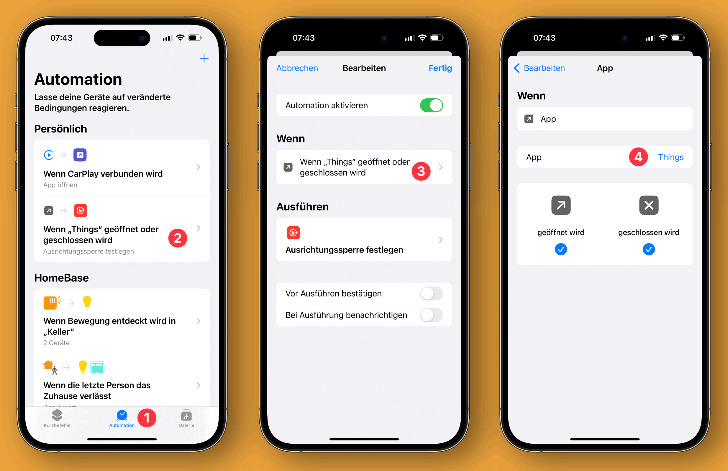 Weitere Apps werden zur Automation hinzugefügt