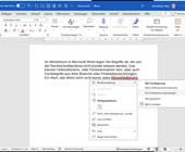 Ein rot unterwelltes Wort in Word und das Kontextmenü, um das Wort hinzuzufügen