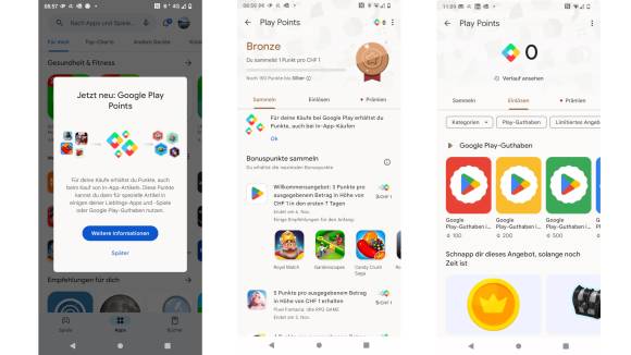 Google Play Points auf dem Android-Smartphone 