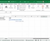 Ein Hyperlink in Excel, über dem ein kleiner Info-Text erscheint