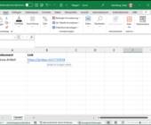 Ein Hyperlink in Excel, über dem ein kleiner Info-Text erscheint