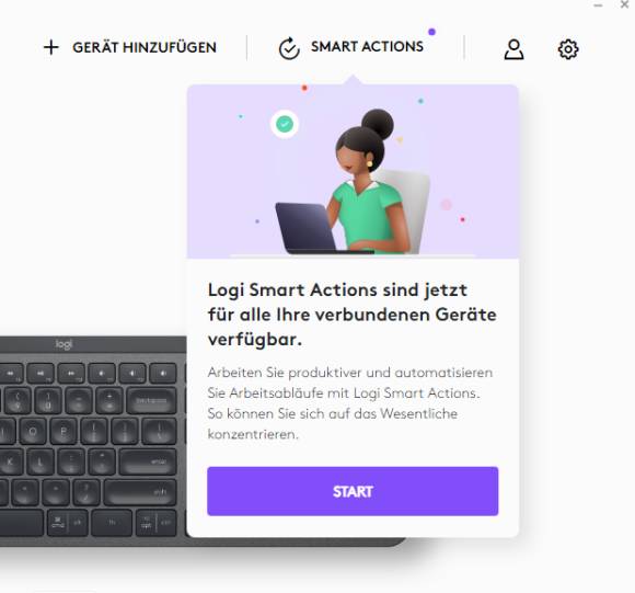 Logitech erklärt Ihnen, wofür Sie Smart Actions verwenden können