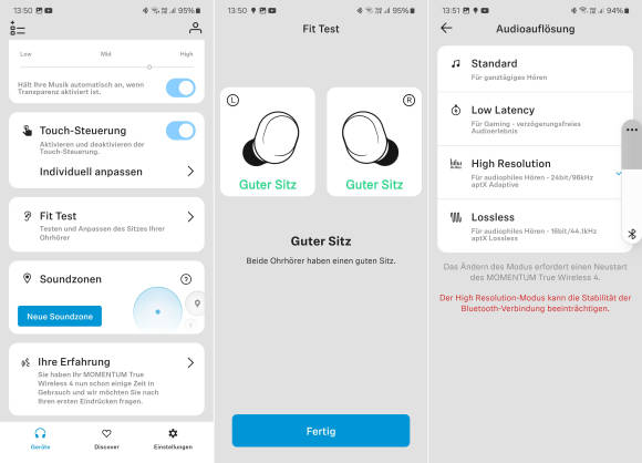 Die App holt erst das volle Potenzial aus den Sennheiser-Kopfhörern hervor