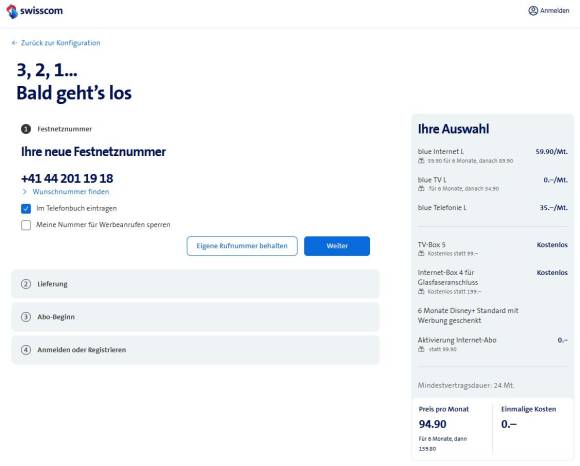 Bild 6: Bei der Swisscom wird es nach nur sechs Monaten meist teuer