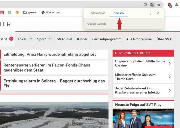Bild 3: Das Übersetzungs-Tool in Google Chrome gehört zur alten Schule