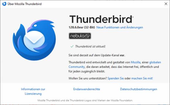 Bild 2: Mit der heruntergeladenen Set-up-Datei können Sie eine ältere Thunderbird-Version auch ganz einfach aktualisieren