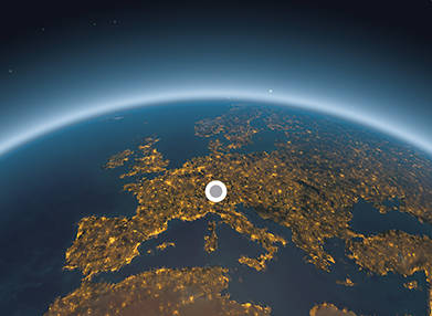Der Satellit funkt auch für Testzecke