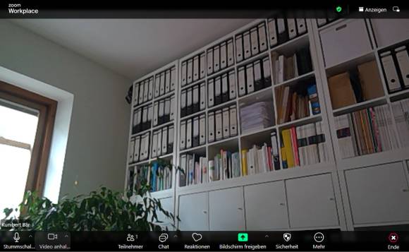 Bild 9: Die klassischen Videokonferenzen wie hier mit Zoom lassen sich kaum noch aus dem Arbeitsalltag wegdenken