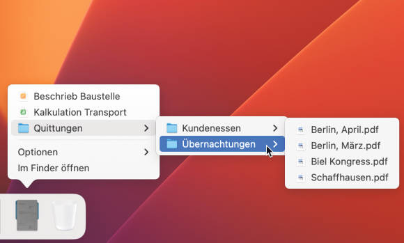 Bild 2: Die Listenansicht bändigt auch komplexe Strukturen